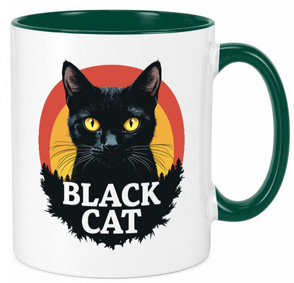 Black Cat | Schwarze Katze Böse Humor Tierliebhaber Geschenkidee Tasse