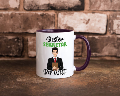 Bester Sekretär | Büro v2 lustiger Spruch Geschenk Arbeit Kollegen Tasse