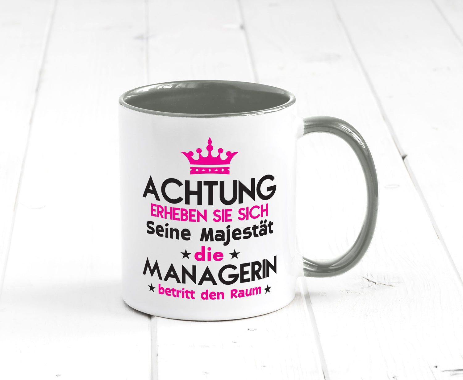 Seine Majestät Managerin | Management lustig Humor Geschenkidee Geschenk Tasse
