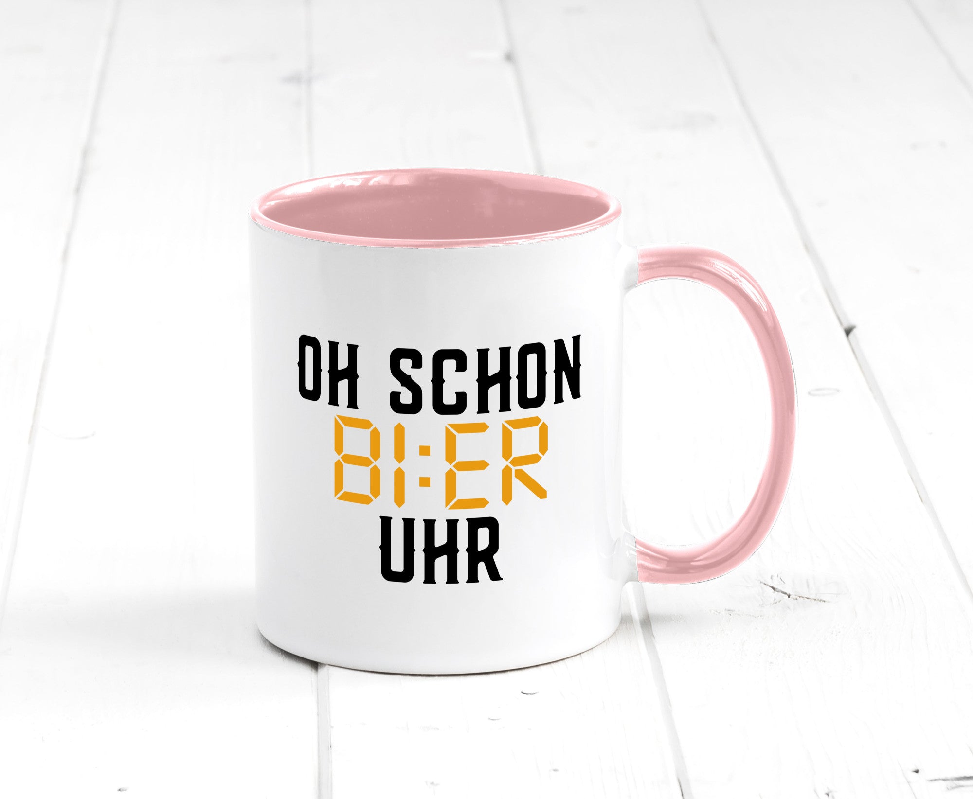 Oh schon Bier Uhr | Biertrinker Party Feiern Pils Humor Geschenkidee Tasse