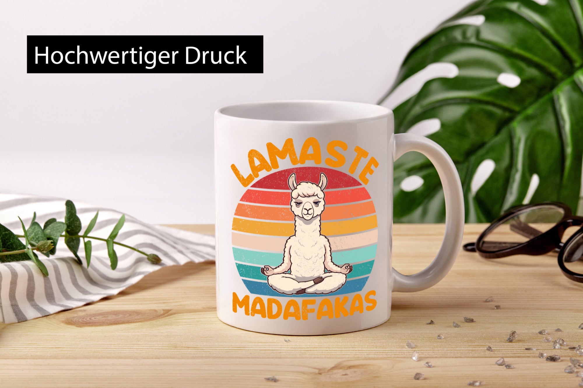 Lamaste | Madafakas Lama Vintage Humor Geschenkidee Tasse