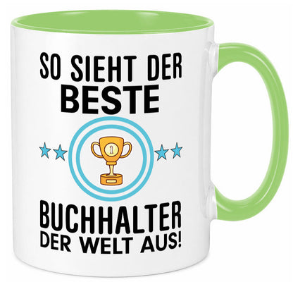 Bester Buchhalter | Büro Kollegen Beruf Geschenk Arbeit lustiger Spruch Tasse