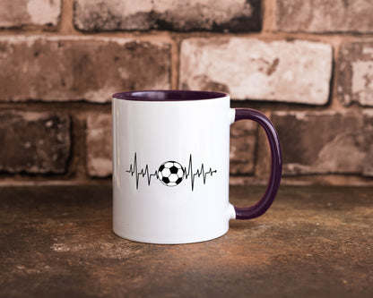 Fußball Herzschlag | Fussballer Verein Sport Team Geschenk Humor Geschenkidee