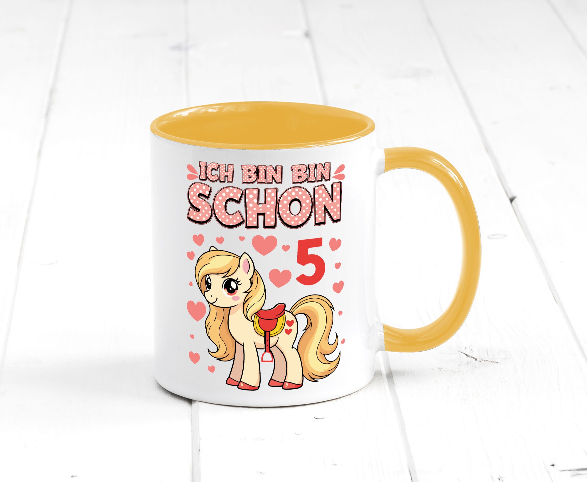 5. Geburtstag | 5 Jahre Mädchen Reiten Pony Humor Geschenkidee Tasse