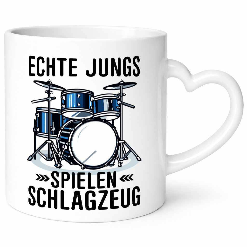 Echte Jungs spielen Schlagzeug | Drummer Geschenkidee Humor Tasse