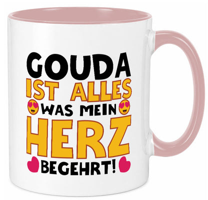 Ich brauche Gouda | Käseliebhaber Käse lustig Humor Geschenkidee Geschenk Tasse