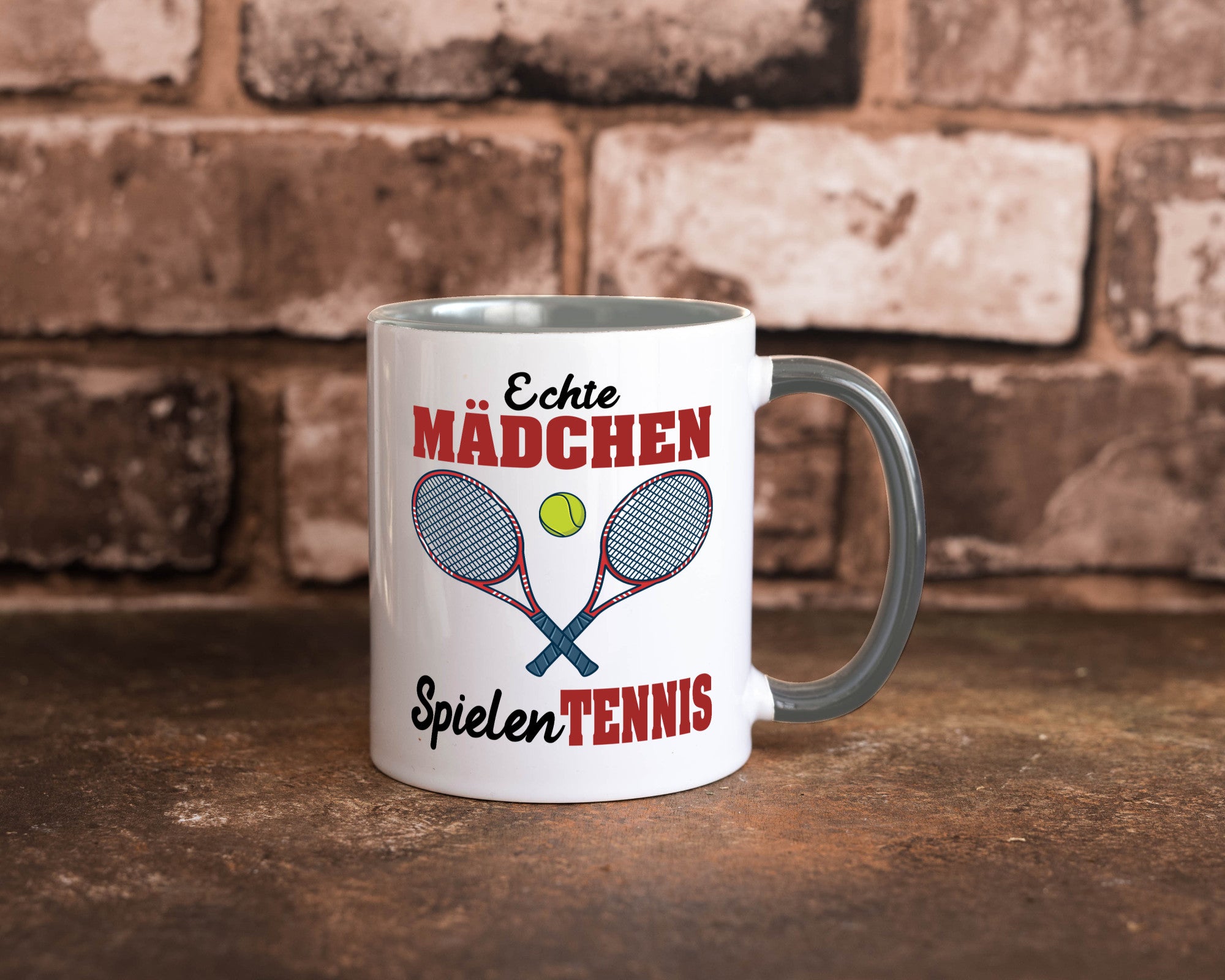 Echte Mädchen Spielen Tennis | Sport Geschenkidee Humor Tasse