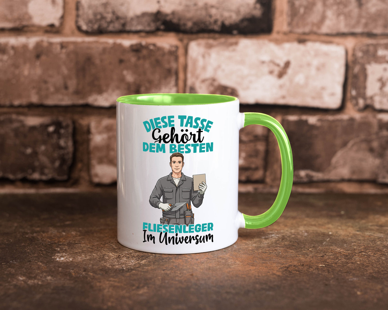 Im Universum: Fliesenleger | Fliesenlegen Bau Geschenk Humor Geschenkidee