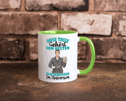 Im Universum: Fliesenleger | Fliesenlegen Bau Geschenk Humor Geschenkidee