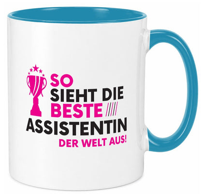 Die Weltbeste Assistentin | Assistenz Hilfskraft Geschenk Humor Geschenkidee Tasse