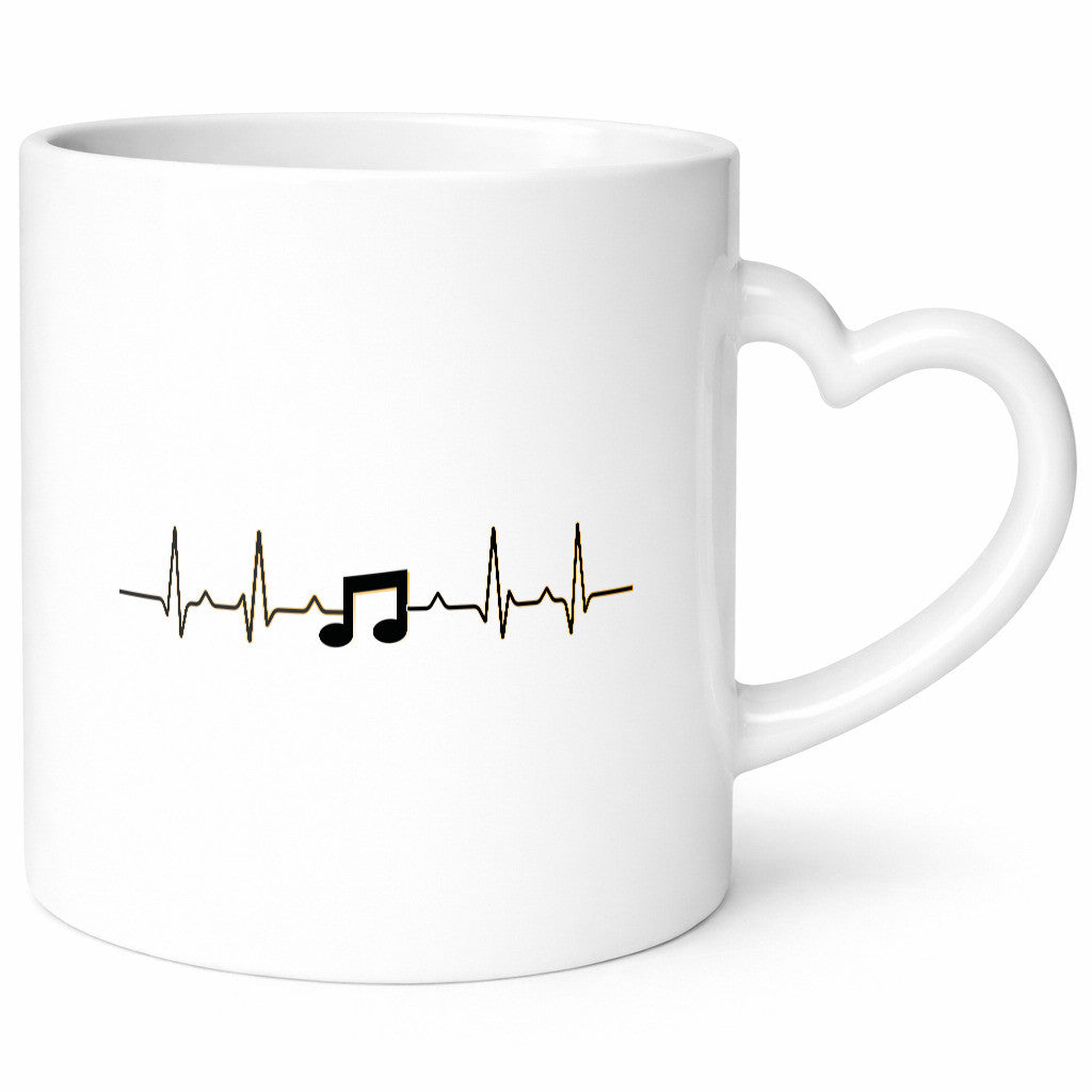 Note Herzschlag | Musik Symbol Musiker Musikant lustig Humor Geschenkidee