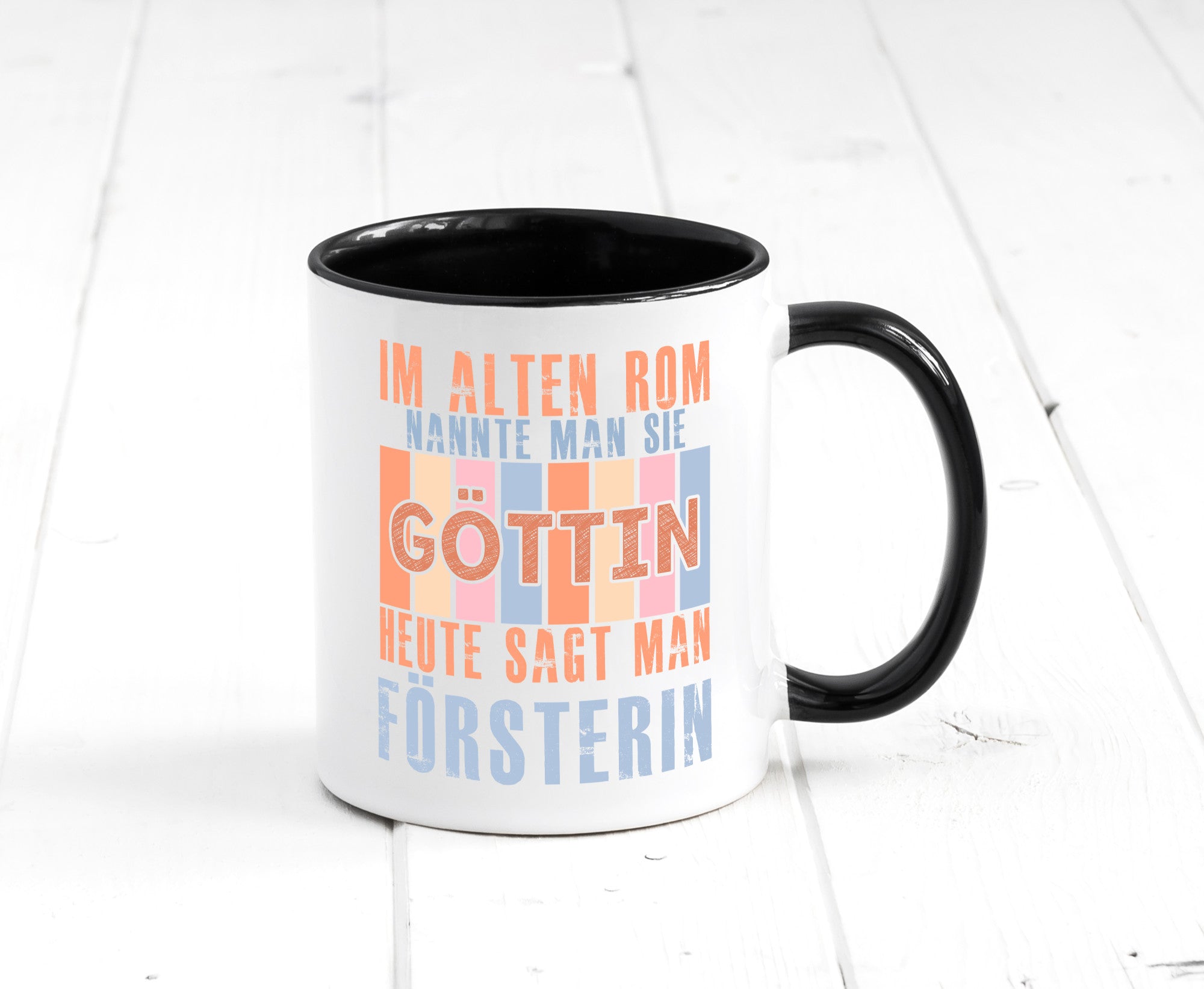 Heute sagt man: Försterin | Forst Arbeit lustig Kollegen Büro Geschenk Tasse