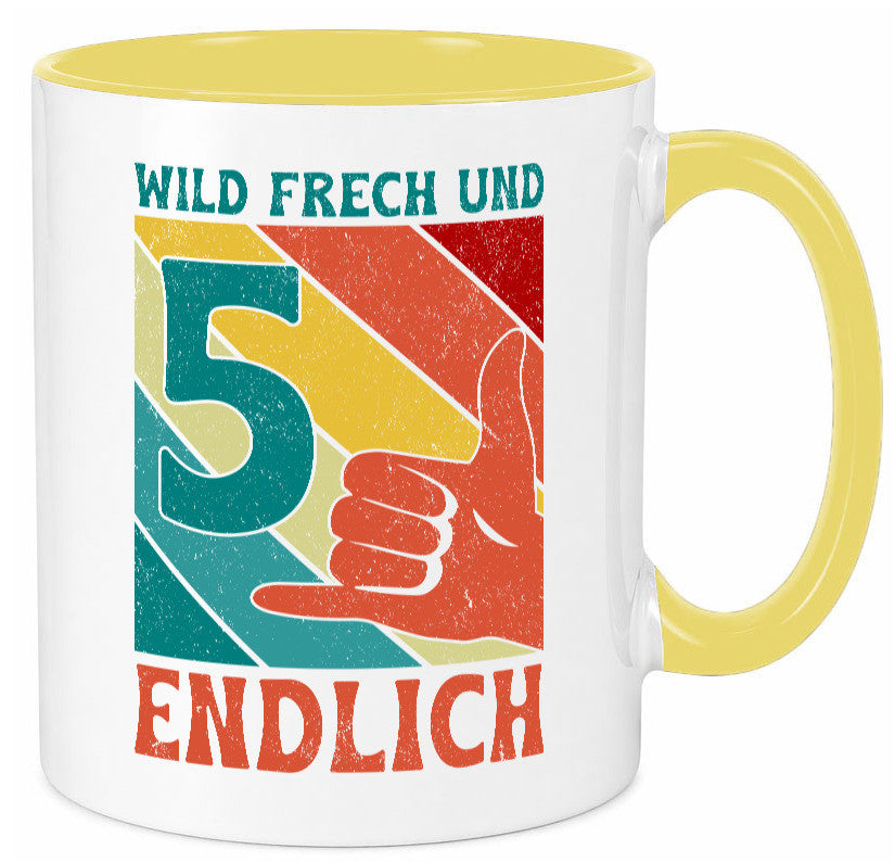 5. Geburtstag | 5 Jahre Wild und Frech Geschenk Geschenkidee lustiger Spruch