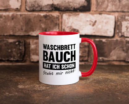 Waschbrettbauch steht mir nicht | Sixpack Gym lustiger Spruch Geschenk Humor
