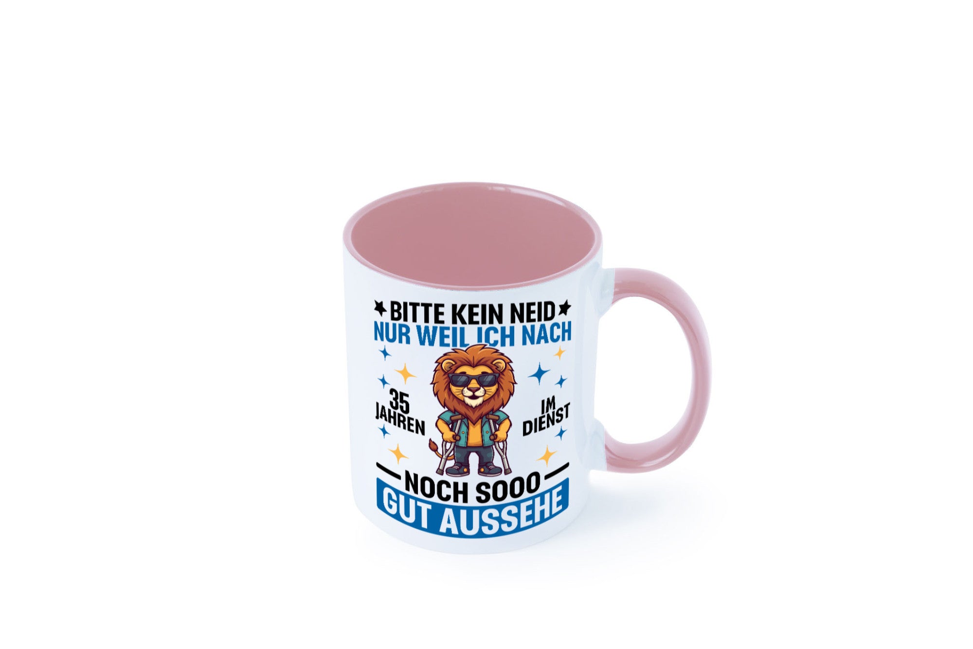 35 Jahre im Dienst | Arbeitsjubiläum Arbeit lustig Kollegen Büro Geschenk Tasse