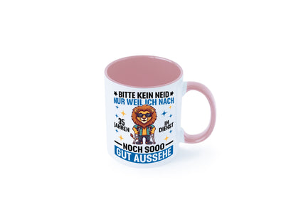 35 Jahre im Dienst | Arbeitsjubiläum Arbeit lustig Kollegen Büro Geschenk Tasse