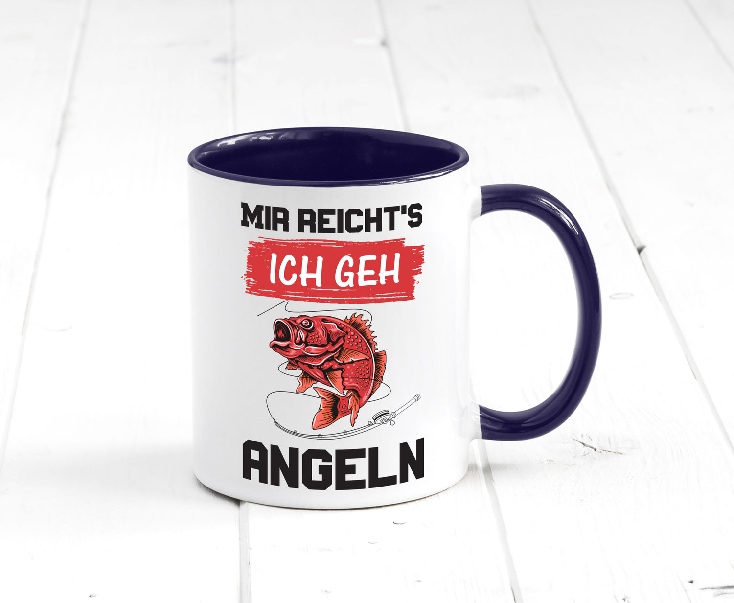 Ich geh angeln | Angler Tasse Fisch Fischer Humor lustig Geschenkidee Geschenk