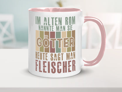 Heute sagt man: Fleischer | Schlachterei Humor Geschenkidee Tasse