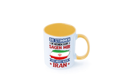 Iran | Urlaub Stimmen in meinem Kopf Traumland Humor Geschenkidee Tasse