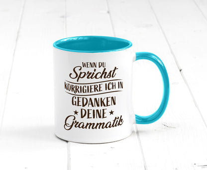 Grammatik korrigieren während du sprichst | Sterne lustig Humor Geschenkidee