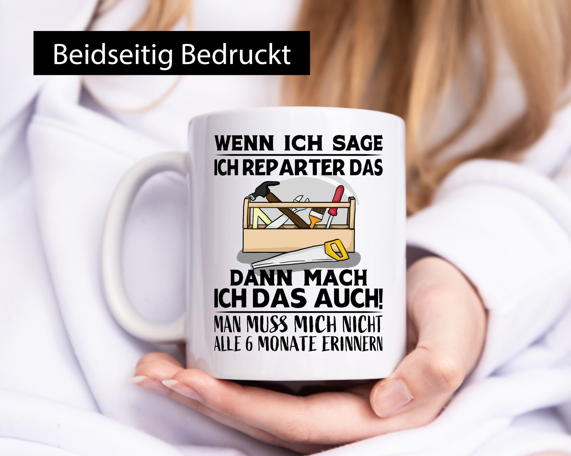 Ich repariere das | Handwerker Erinnern Arbeit lustig Kollegen Büro Geschenk