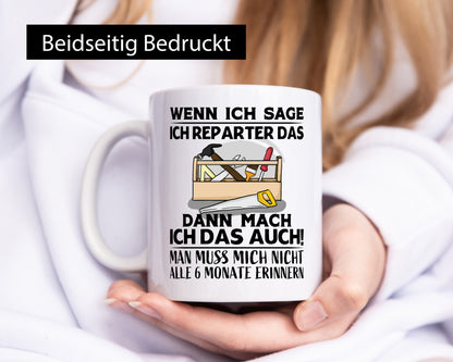 Ich repariere das | Handwerker Erinnern Arbeit lustig Kollegen Büro Geschenk