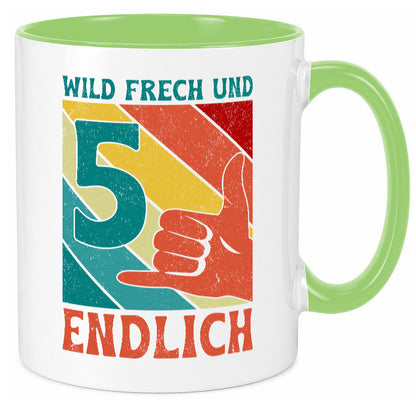 5. Geburtstag | 5 Jahre Wild und Frech Geschenk Geschenkidee lustiger Spruch