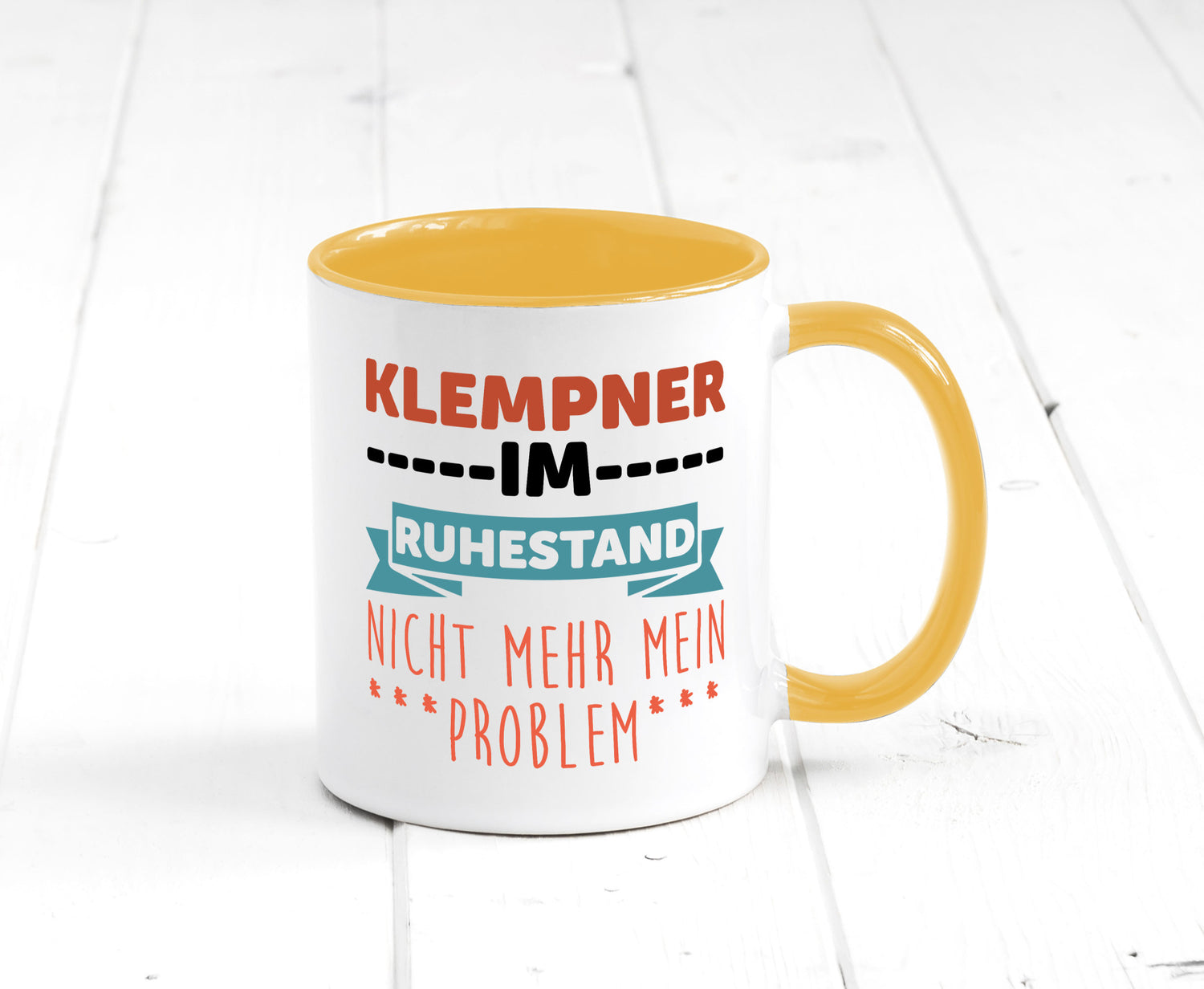 Klempner im ruhestand nicht mehr mein Problem Geschenkidee Jubiläum Humor Tasse
