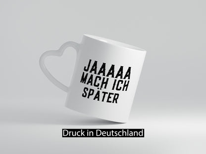 Mach ich später | Teenager lustiger Spruch Aufschieben v2 Geschenkidee Humor