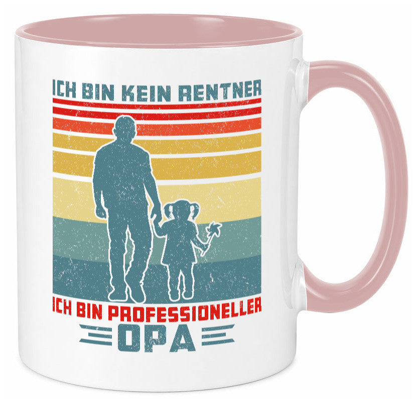 Kein Rentner bin Profesioneller Opa | Groß vater lustig Familie Geschenkidee Tasse