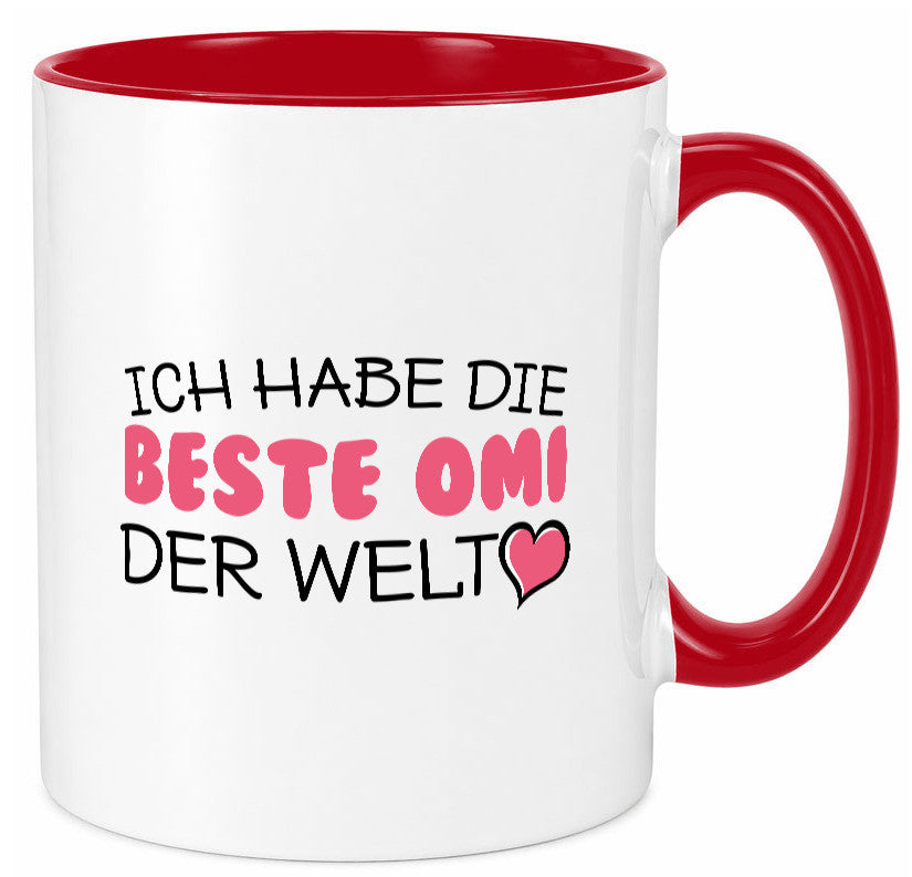 Beste Omi der Welt | Oma Tasse Geburtstag Muttertag lustig Familie Geschenkidee