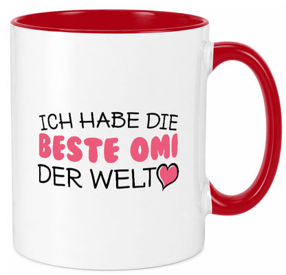 Beste Omi der Welt | Oma Tasse Geburtstag Muttertag lustig Familie Geschenkidee