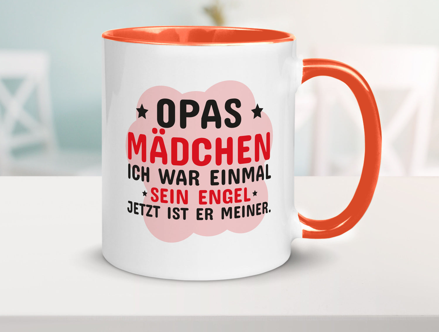 Opas Mädchen | Trauer Tasse Abschied Enkelin lustig Familie Geschenkidee