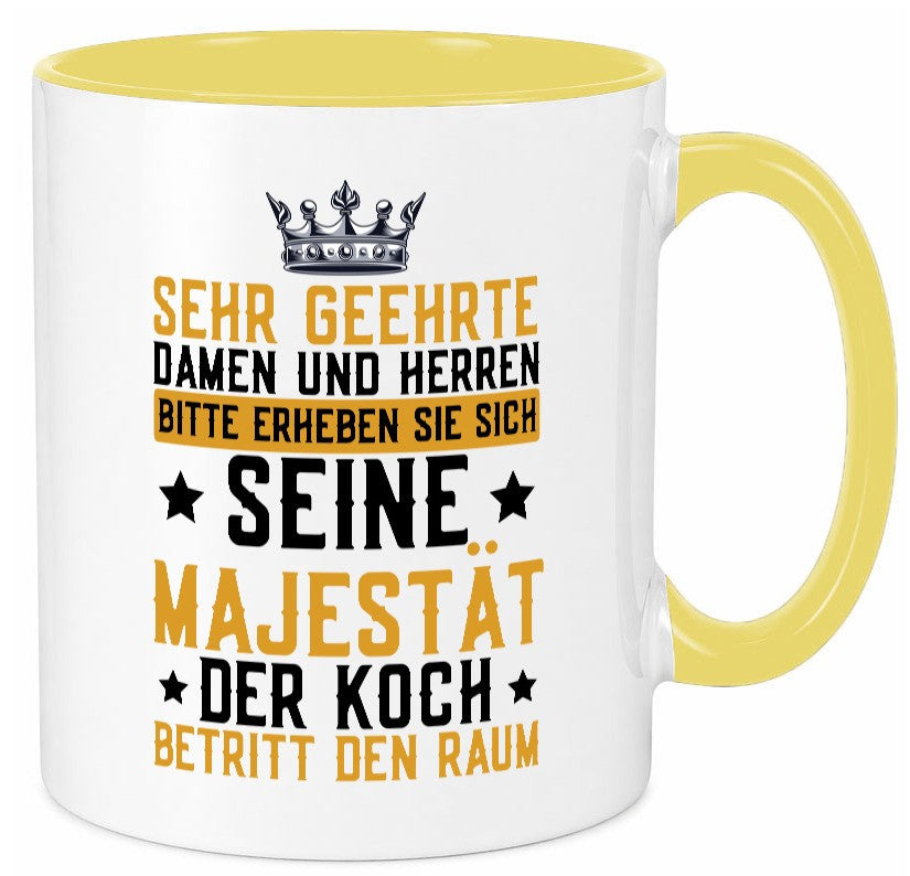 Seine Majestät der Koch | Küchenchef Restaurant Beruf Geschenkidee Arbeit Tasse