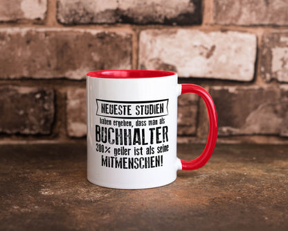 Neuste Studien: Buchhalter | Buchhaltung Humor Geschenkidee Tasse