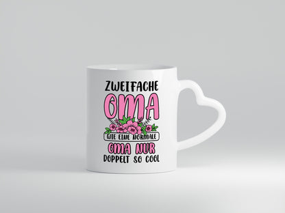 Zweifache Oma wie eine normale nur doppelt so cool lustiger Spruch Geschenk