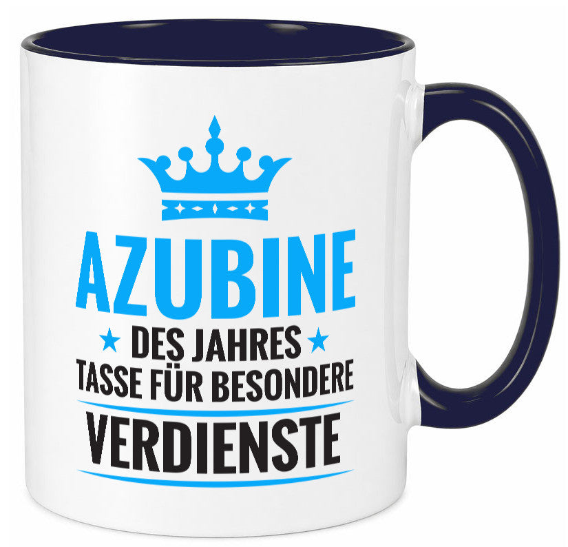 Besonderer Verdienst: Azubine | Ausbildung Lehrling lustig Humor Geschenkidee
