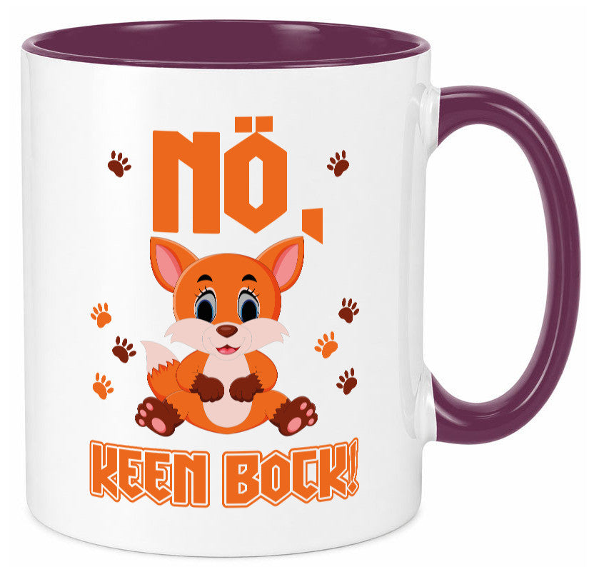 Nö, keen Bock Humor Geschenkidee Tasse