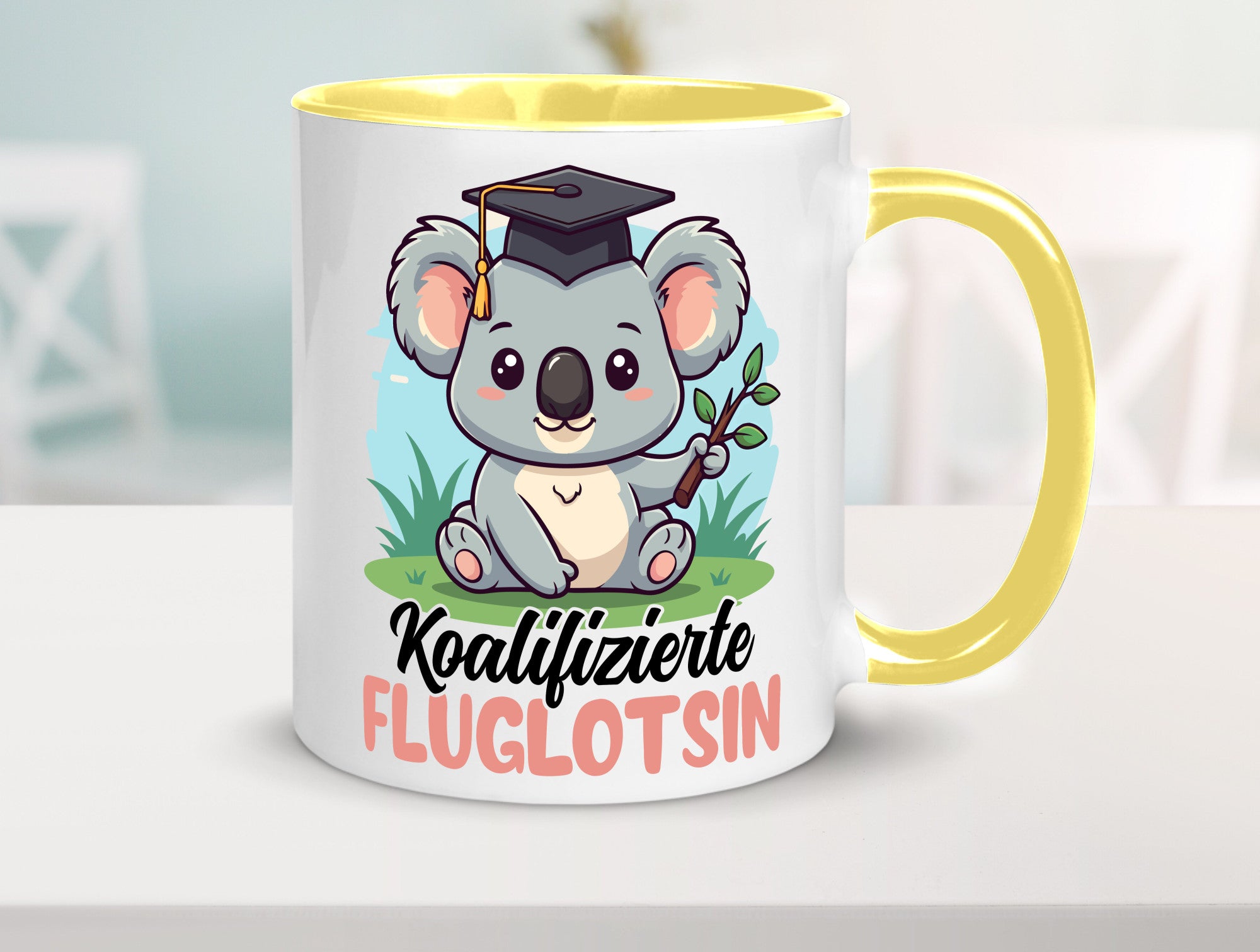 Koalifizierte Fluglotsin | Flughafen Flugverkehr lustiger Spruch Geschenk Humor