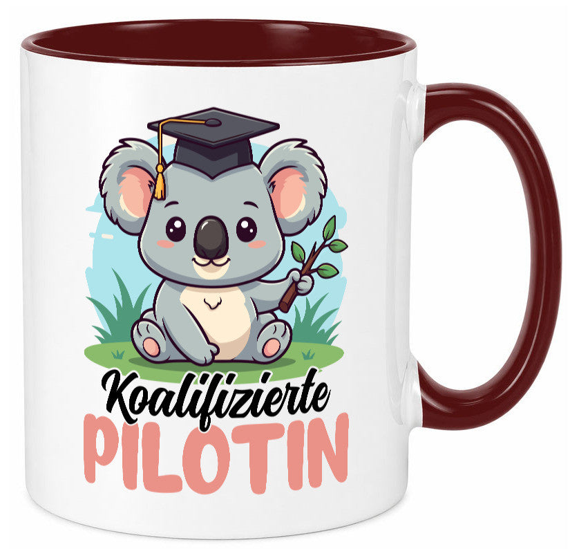 Koalifizierte Pilotin | Definition Piloten lustig Humor Geschenkidee Geschenk