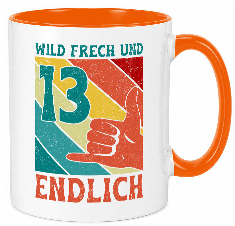 13. Geburtstag | 13 Jahre Wild und Frech Humor Geschenkidee Tasse