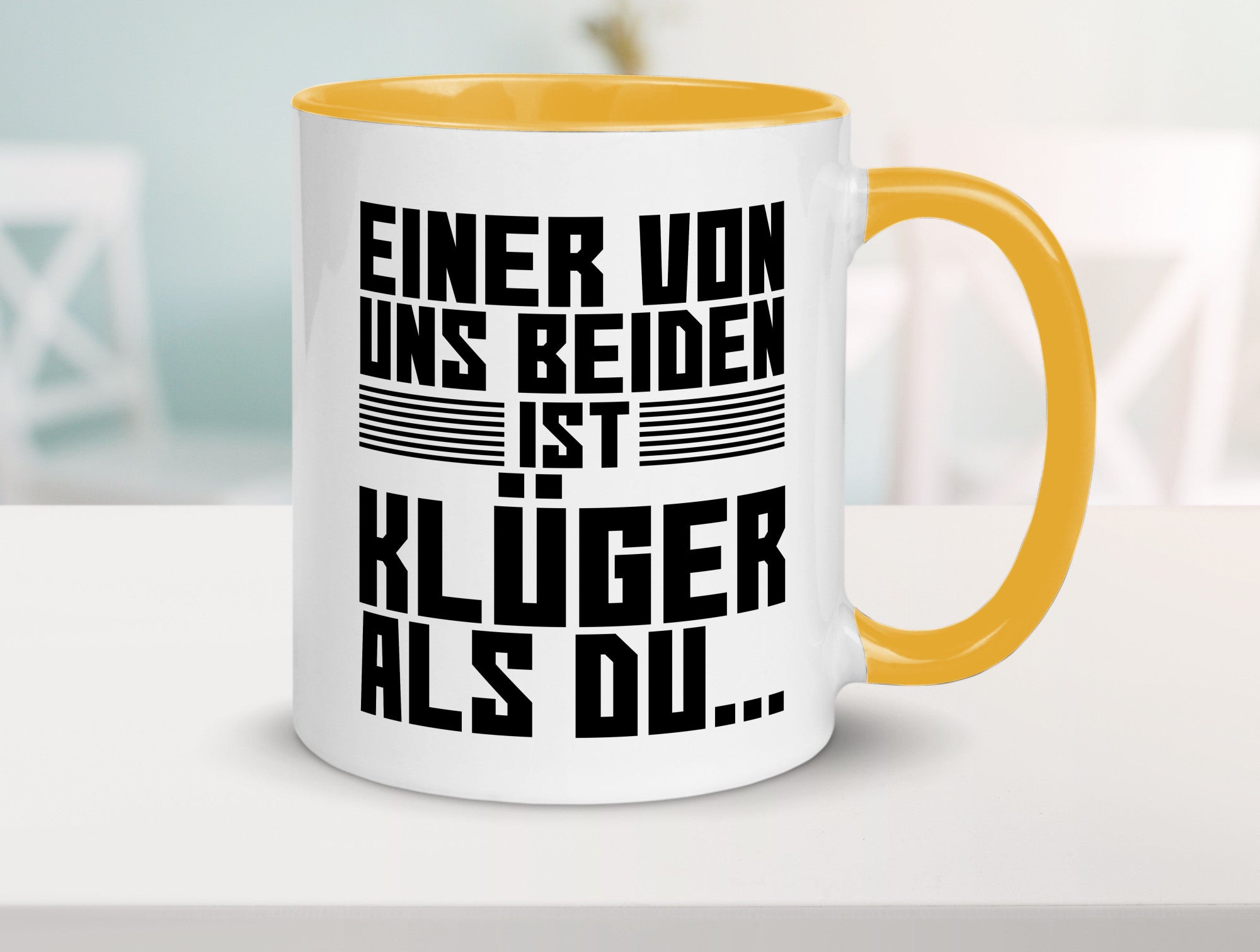 Einer von uns beiden ist klüger als du | Intelligenz Witz lustiger Spruch