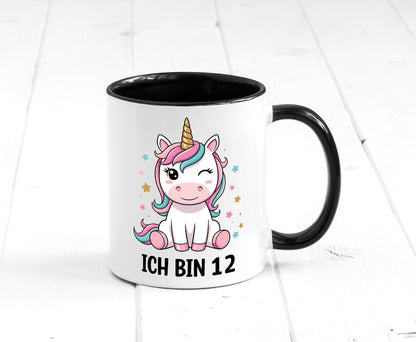 12. Geburtstag | 12 Jahre Einhorn Mädchen lustig Geschenkidee Geschenk Tasse