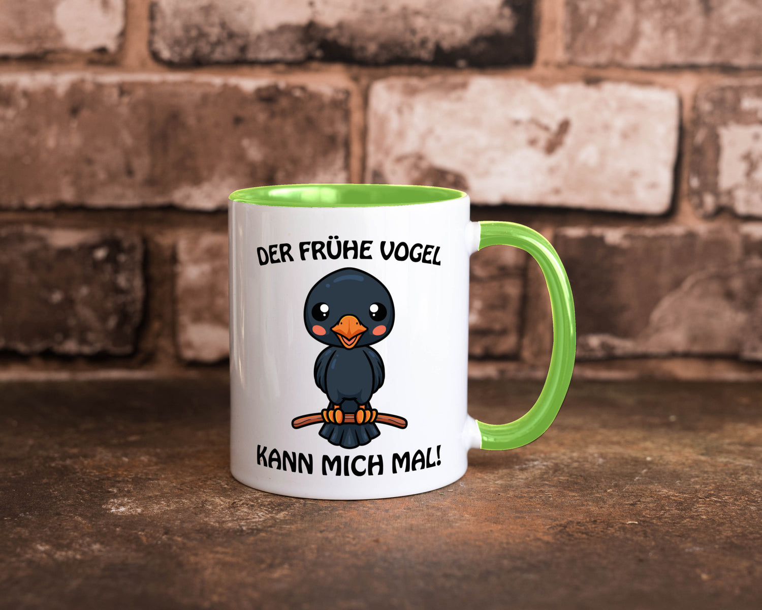 Der Frühe Vogel Humor Geschenkidee Tasse