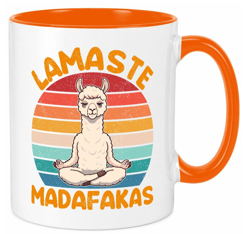Lamaste | Madafakas Lama Vintage Humor Geschenkidee Tasse