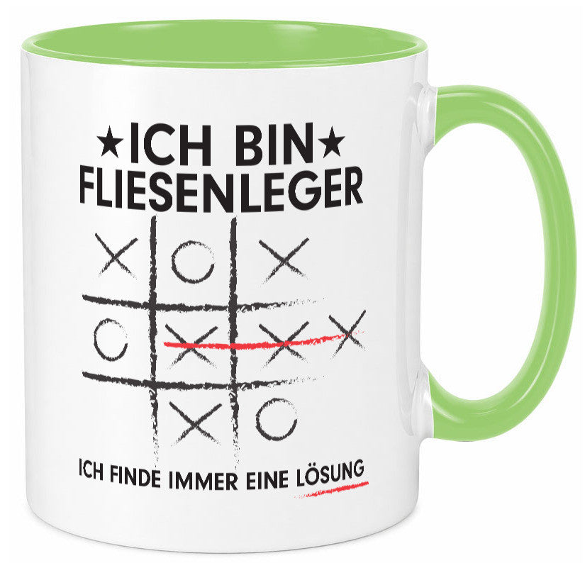 Lösung finden: Fliesenleger | Fliesenlegen Bau Geschenk Humor Geschenkidee