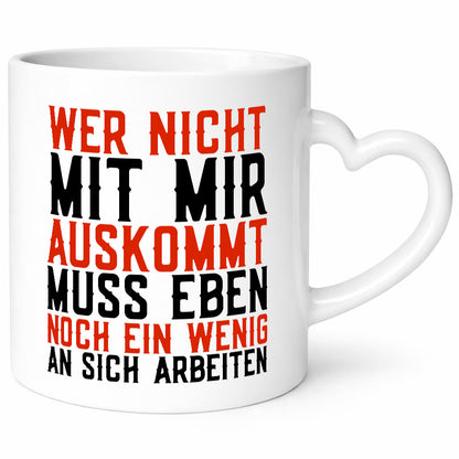 Wer nicht mit mir auskommt | Selbstbewusst witziger Spruch Geschenkidee Humor