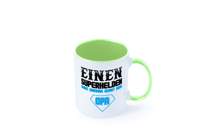 Superheld Opa Geschenk Familie Geschenkidee lustiger Spruch Tasse