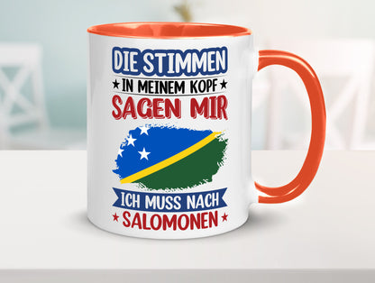 Salomonen | Urlaub Stimmen in meinem Kopf Traumland v2 Humor Geschenkidee Tasse