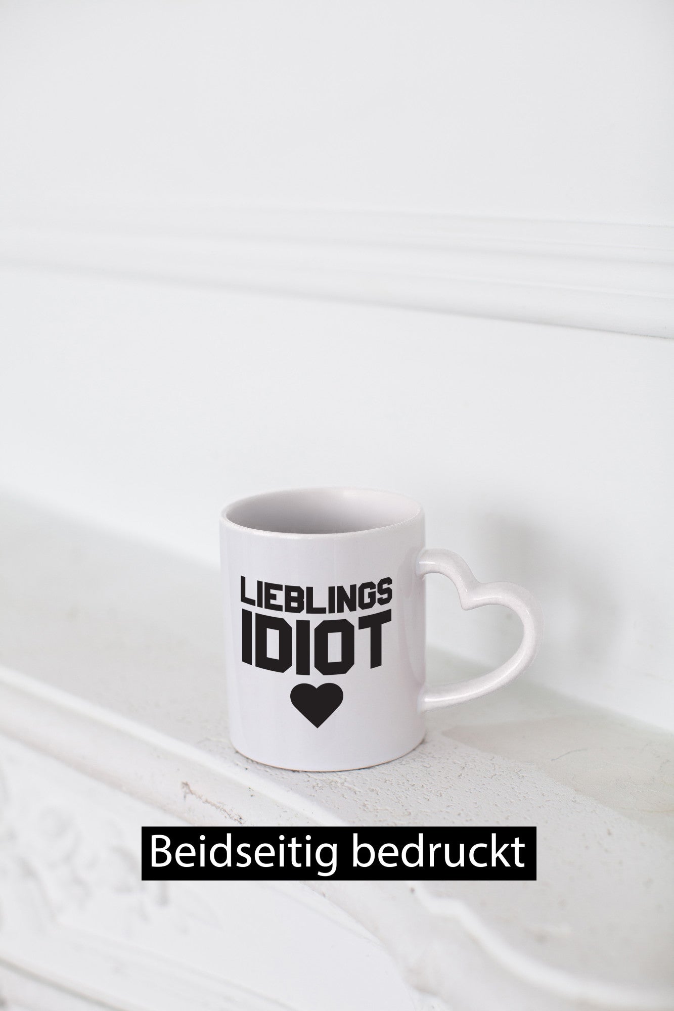Lieblingsidiot | Tasse schwarz weiß Freund Freundin lustiger Spruch Geschenk